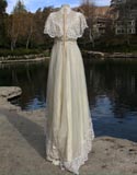 White Traditional With Lace Top Wedding Dress