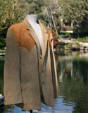 Tan Cordaroys Suede Showers Arm Patcher Blazer