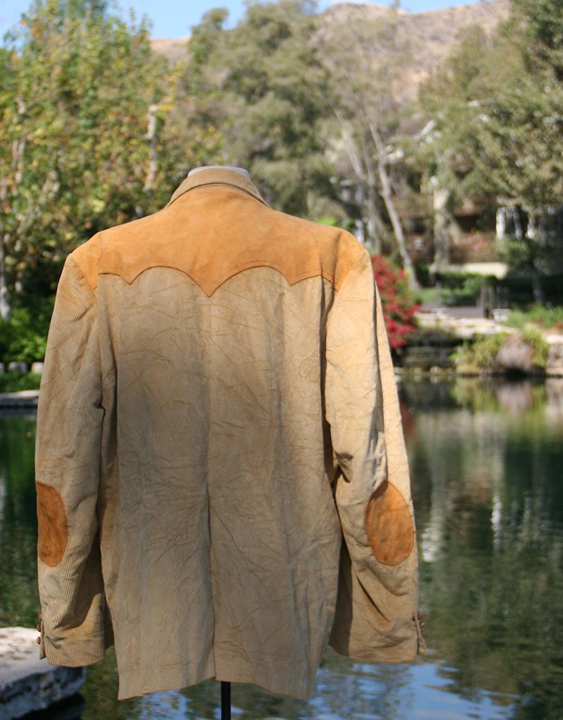 Tan Cordaroys Suede Showers Arm Patcher Blazer