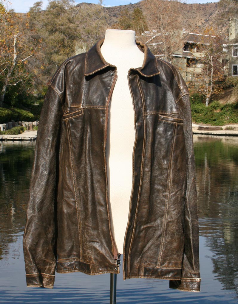 Brown Worn Classic Leather Jacket