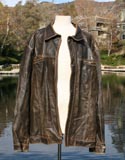 Brown Worn Classic Leather Jacket