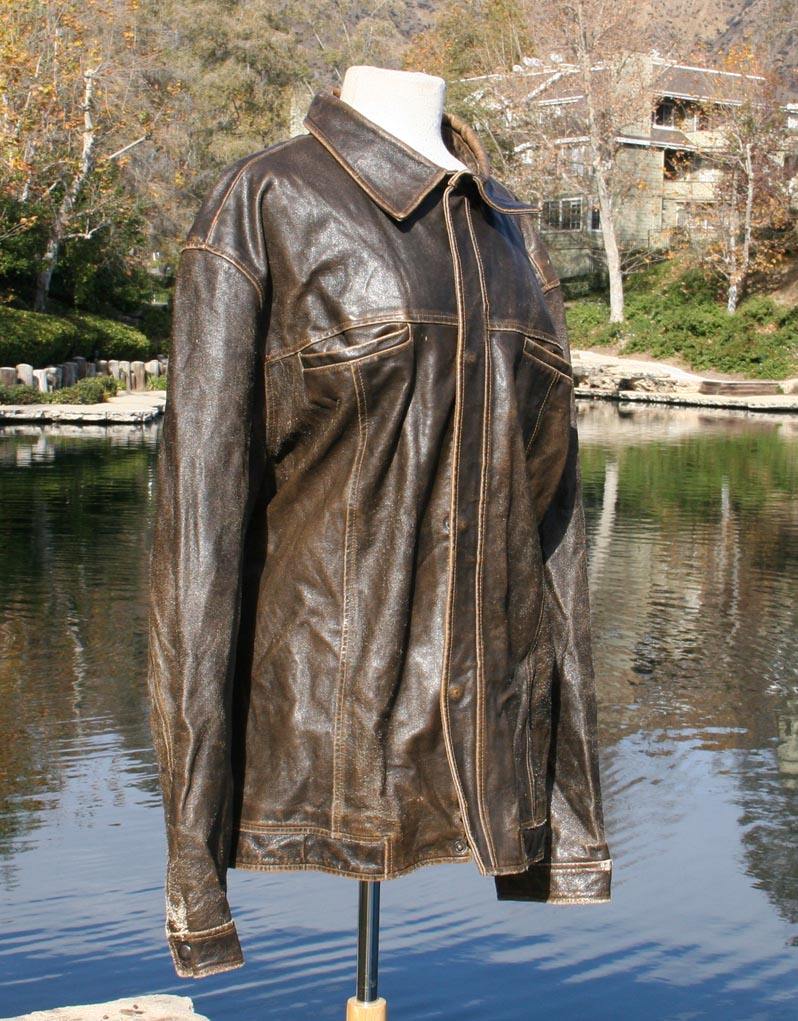 Brown Worn Classic Leather Jacket