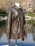 Brown Worn Classic Leather Jacket