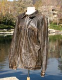 Brown Worn Classic Leather Jacket