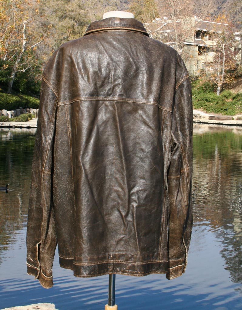 Brown Worn Classic Leather Jacket