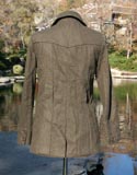 Army Green Slim Cut Wool Jacket Men