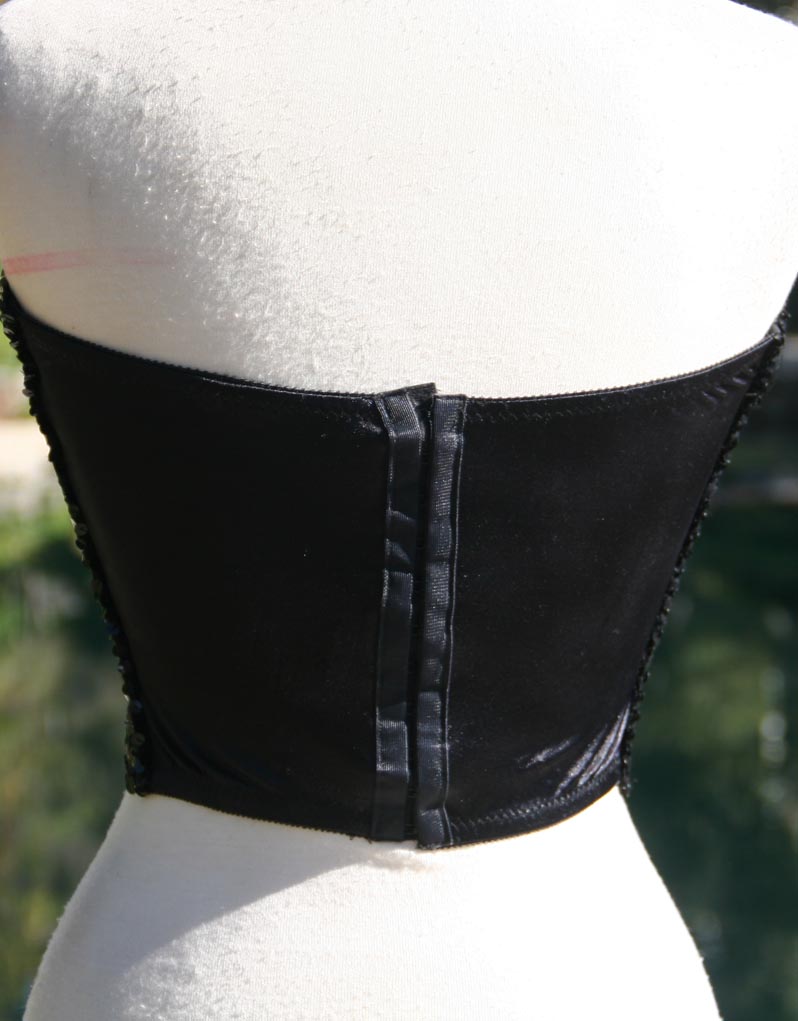 Black Sequin Strapless Breast Contour Bra