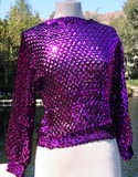 Purple Sparkle With Lining Top