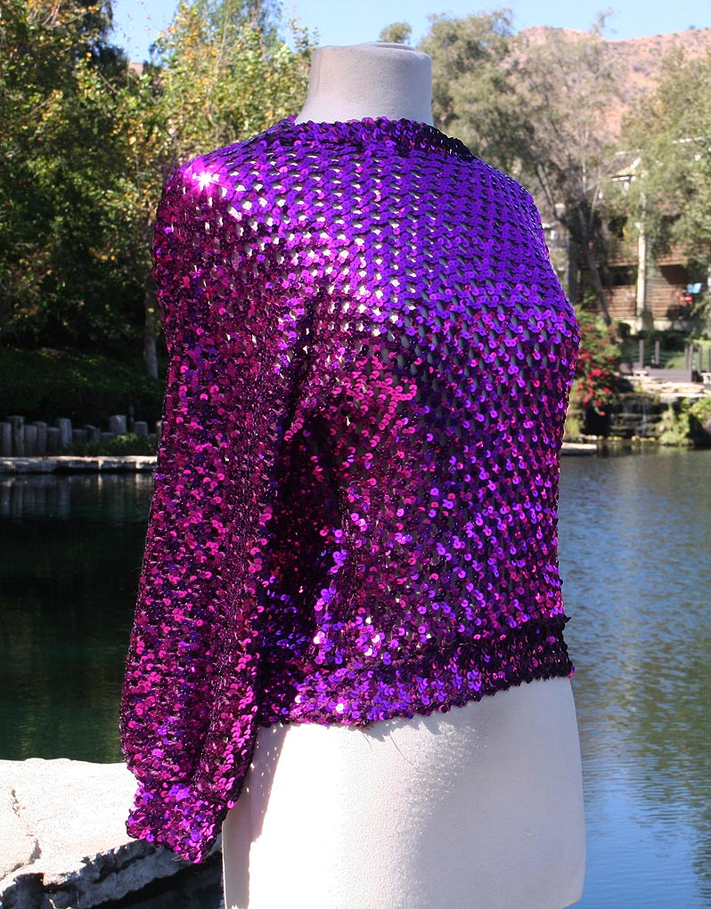 Purple Sparkle With Lining Top