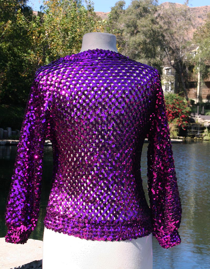 Purple Sparkle With Lining Top
