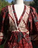 Red Dark & Green Blanket Pattern Dress
