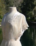 Tan Sheer Middle Split Long Nighty