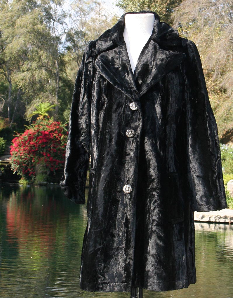 Fur Black Basin Full Length Coat