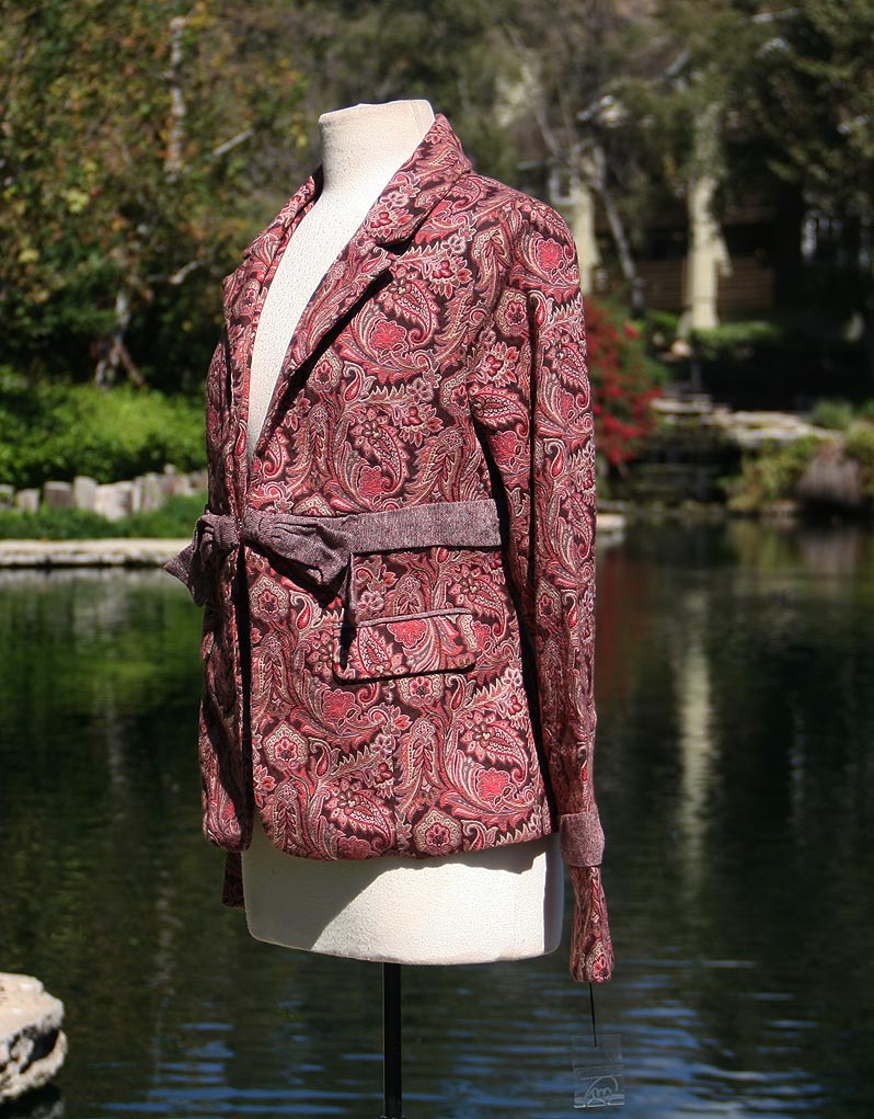 Paisley Pink And Lavendar Crop Jacket