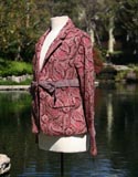 Paisley Pink And Lavendar Crop Jacket
