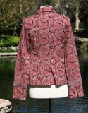 Paisley Pink And Lavendar Crop Jacket