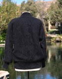 Soft Gray Charcoil Flower Embroidered Sweater