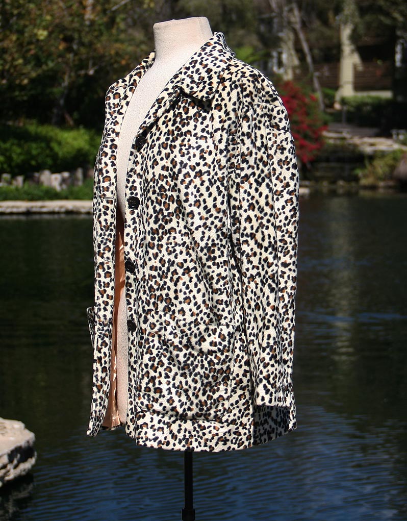 White Black Brown Leopard Jacket