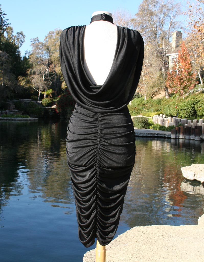 Black Lace Top Form Figured Strapless With Bottom Ruffles Dress