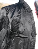 Black Red Reversible Traditional Chinese Crop Jacket