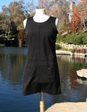Black Staight Lay Guess Jeans Sleeveless 90's Dress